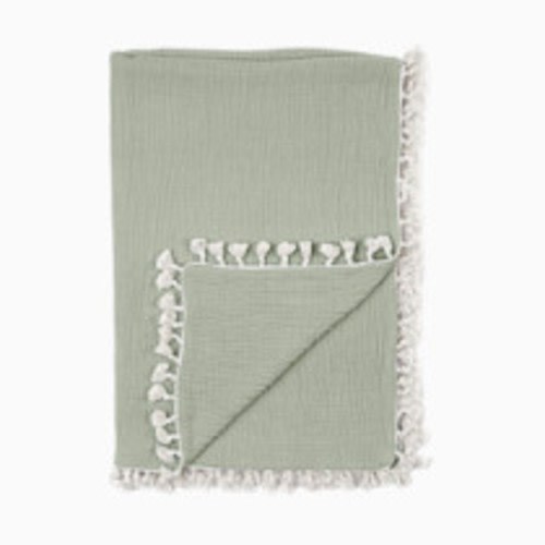 Crane Baby 6 Layer Muslin Blanket - Fern