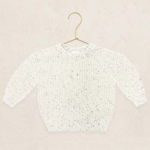 Knit Chunky Sweater - Cream Speckle