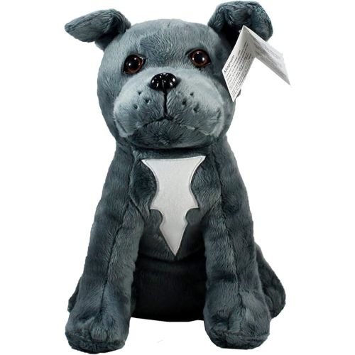 10" Grey Pitbull Plush Toy: Magnum - Real-Life Adopted American Staffordshire Terrier - Supports Animal Shelters