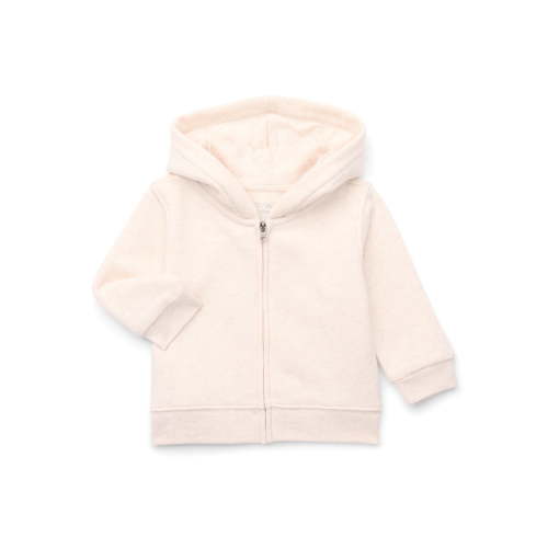 Garanimals Baby Girl Zip Up Butter Fleece Hoodie, Sizes 0-24 Months