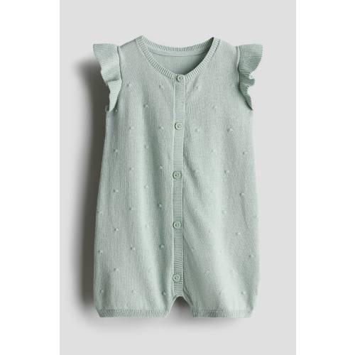 KNIT COTTON ROMPER SUIT