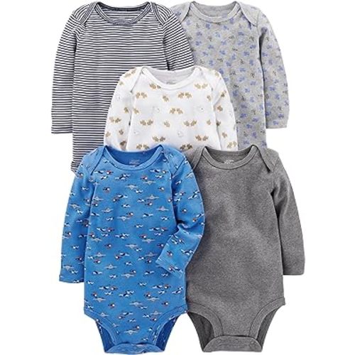 Simple Joys by Carter's Unisex Babies' Long-Sleeve Bodysuit