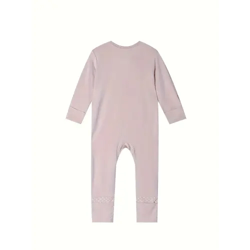 cute bamboo fiber baby girls' long sleeve onesies - Temu