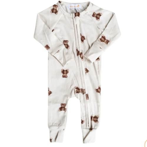 Zip Romper | Teddies (NO FRILL) – Little and Fern