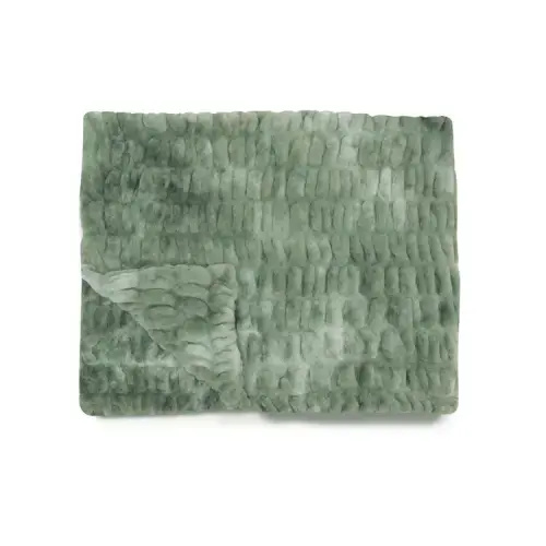 Green Faux Fur Blanket | Lily Pad | Lola Blankets