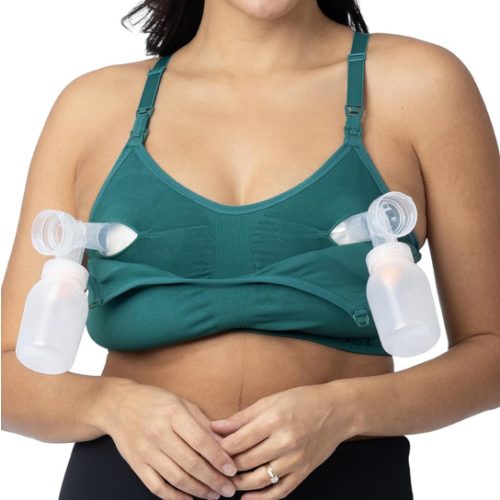 Kindred Bravely Sublime Sports Pumping Bra Hands Free | All-in-One Nursing Bras for Breastfeeding and Pumping
