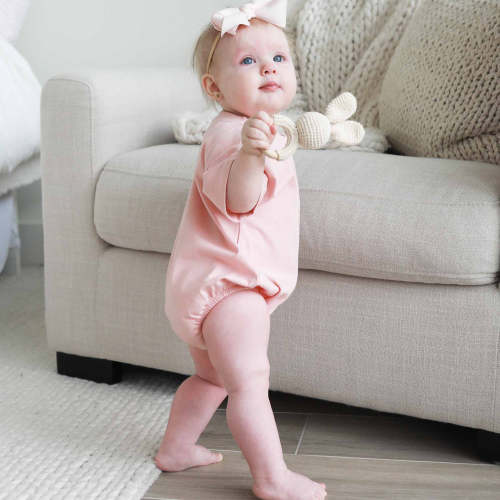 Personalized Short Sleeve Bubble Romper | Sweet & Sassy