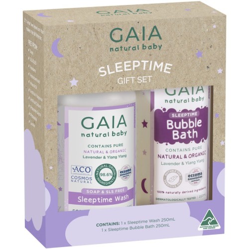 Gaia Natural Baby Sleeptime Gift Set 2 Pack