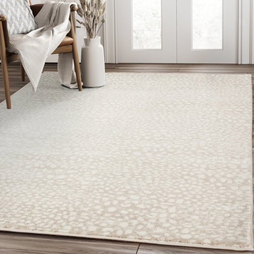 Dakota Fields Abstact Cream Area Rug & Reviews | Wayfair