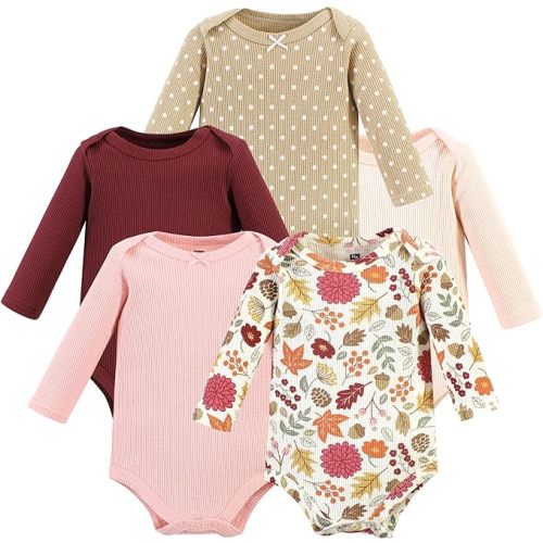Hudson Baby Unisex Baby Thermal Long Sleeve Bodysuits