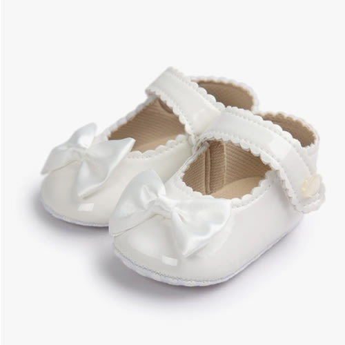 Meckior Baby Girls Soft Sole Bowknot Flats 6-12m