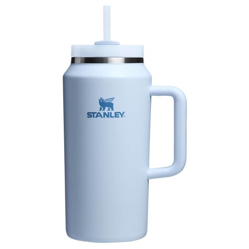 Stanley Quencher H2.0 Tumbler with Handle & Straw 64 oz | Flowstate 3-Position Lid | Large Capacity for Travel & Sports | Insulated Stainless Steel Cup | BPA-Free | Glacier