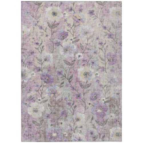 Chantille Machine Washable Indoor/Outdoor Abstract ACN2403 Lilac 5 ft. x 7.5 ft. Area Rug