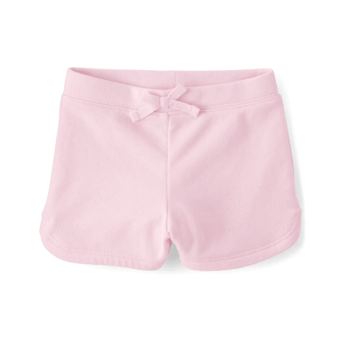 Toddler Girls French Terry Dolphin Shorts - Pink