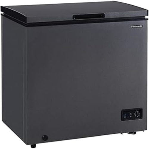 Frigidaire Chest Deep Freezer, 7 Cu. Ft. Capacity, Granita Rugged Design-Adjustable Thermostat-Removable Vinyl Coated Wire Basket-Easy Defrost Drain