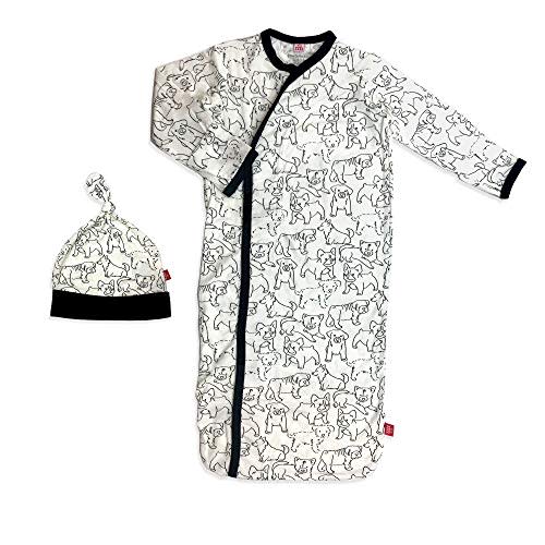Magnificent Baby Baby Magnetic Modal 2 Piece Gown and Hat Set