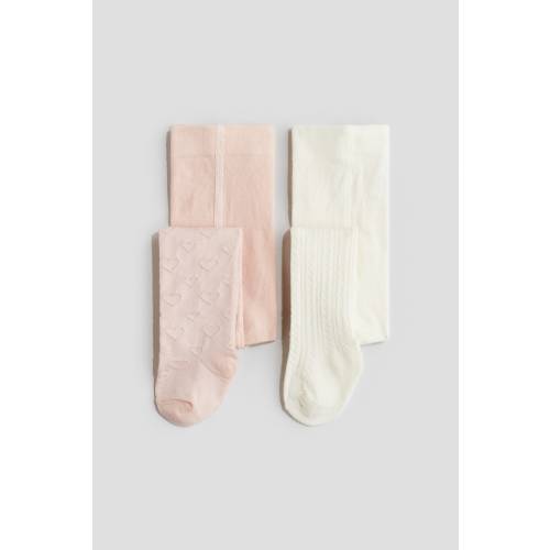 2-PACK TEXTURED-KNIT TIGHTS