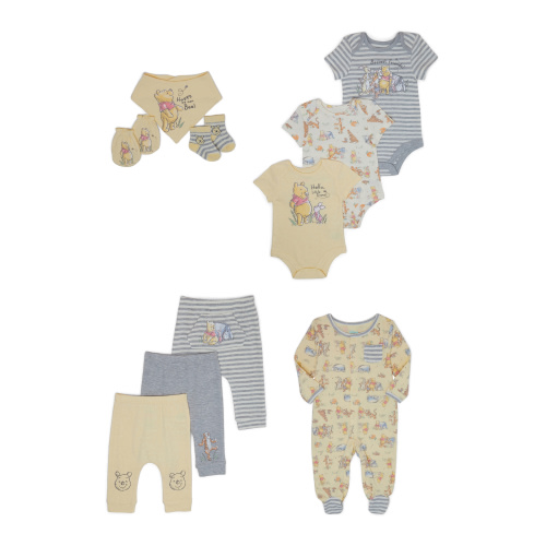 Disney Baby Wishes + Dreams Winnie the Pooh Layette Shower Gift Set Bundle, 10-Piece, Sizes NB-6/9M