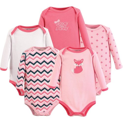 Luvable Friends Baby Cotton Long-Sleeve Bodysuits