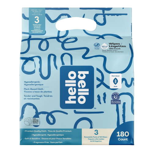 Hello Bello™ Baby Wipes 180 ct, Super Soft and Super Strong