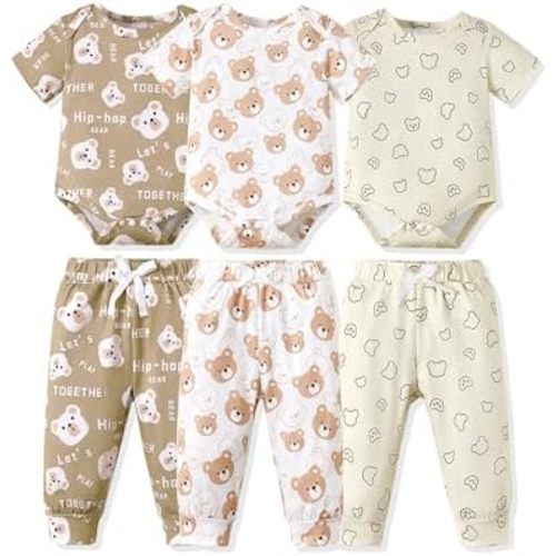 NZRVAWS Newborn Baby Boy Clothes Outfits Letter Prined Romper Pants Set Infant Baby Boy Clothing 0 3 6 9 12 18 Months
