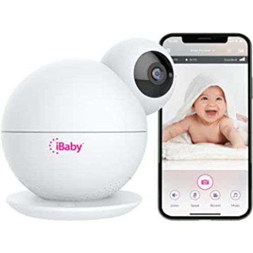 iBaby M8L 1080P Smart Baby Camera Monitor, WiFi Baby Monitor with Upgraded Night Vision 2 Way Talk Motion/Crying Alert Lullabies 360º Pan 110º Tilt White