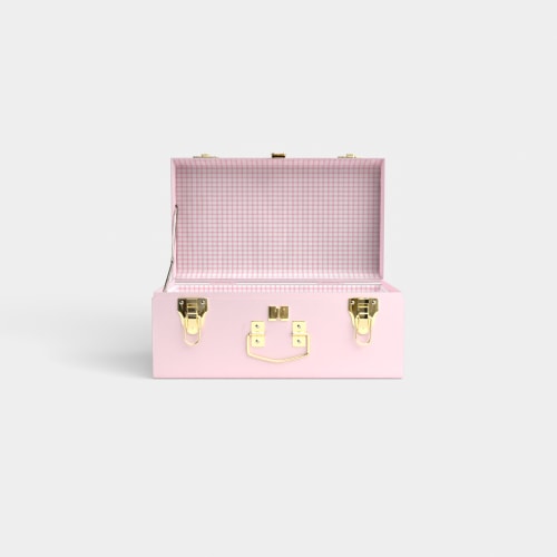 Mini Trunk - Pink - Picnic In Pink / Embroidery