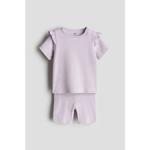 2-PIECE RIBBED COTTON SET