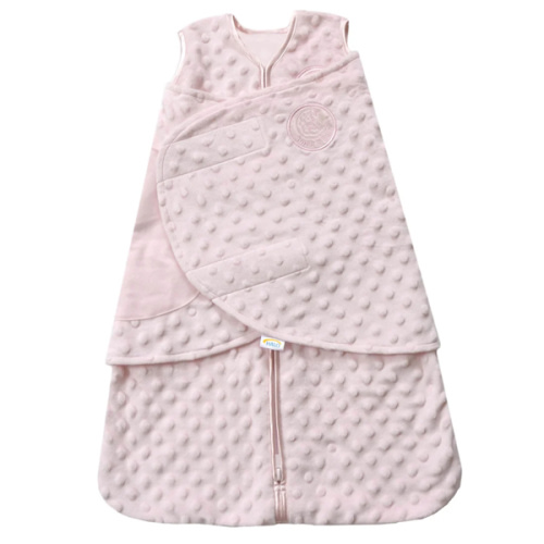 Pink Plushy Dot Velboa Swaddle | HALO