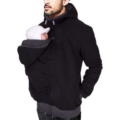 Shirt for dad and Baby Mens Baby Carrier Shirt Men's Fashion Hoodies & Sweatshirts Zipper Hoodie Fashion Sweatshirt