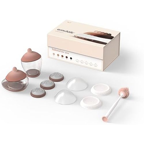Baby Bottle Starter Kit Includes 2 Bottles 2 Nipples 2 Caps 2 Lids 3 Flow System Cleaning Brush