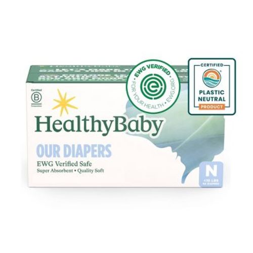 Healthybaby Organic Cotton Enhanced Chlorine Free Disposable Diaper Size 4 - 50ct