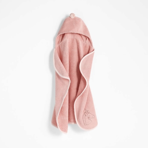 Nachi Organic Pink Hooded Baby Towel