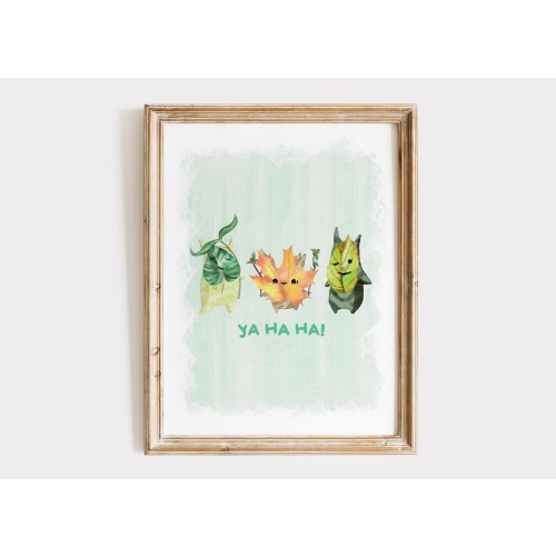 Korok Ya Ha Ha: Whimsical Wall Art Print Tribute