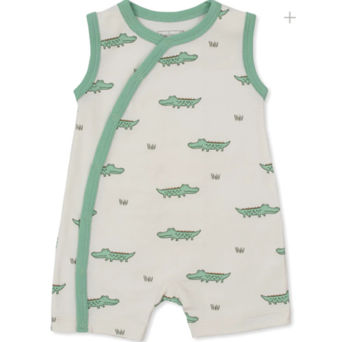 Kissy Love Crocodile Walk Sleeveless Playsuit