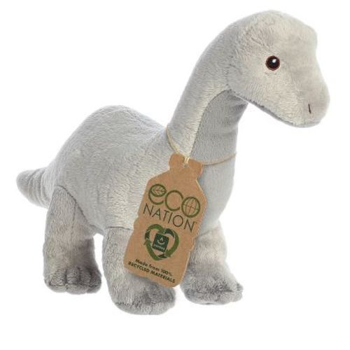 Aurora Eco Nation 13.5" Brachiosaurus Grey Stuffed Animal