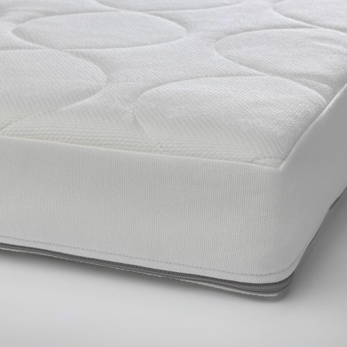 JÄTTETRÖTT Pocket sprung mattress for cot - white 70x132 cm