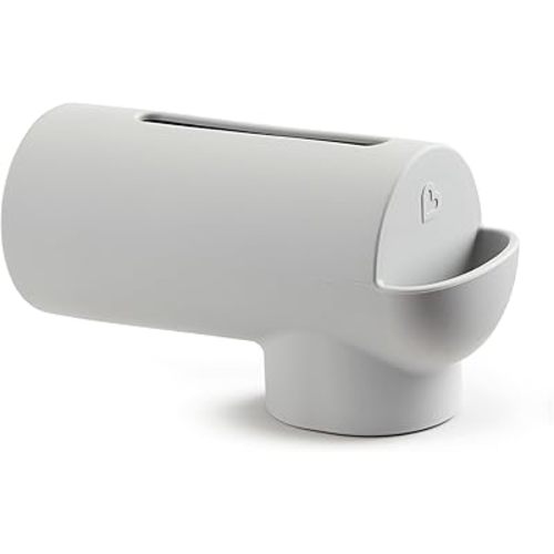 Munchkin® Soft Spot™ Bath Spout Cover for Baby, Bathtub Guard with Built-in Bubble Bath Dispenser, Silicone, Grey