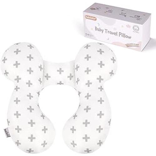 KAKIBLIN Baby Neck Pillow, Upgraded baby support pillow,Baby Neck Support Pillow for Carseat, Newborn Neck Support for Car Seat,Pushchair,Travel (Twig)