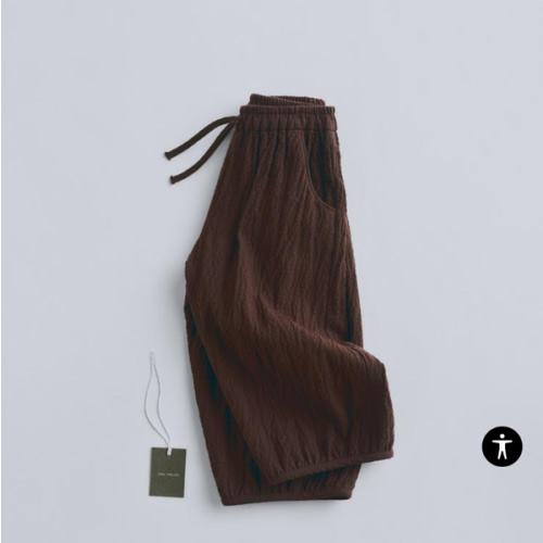 TIMELESZ - TEXTURED PANTS - Brown | ZARA United States