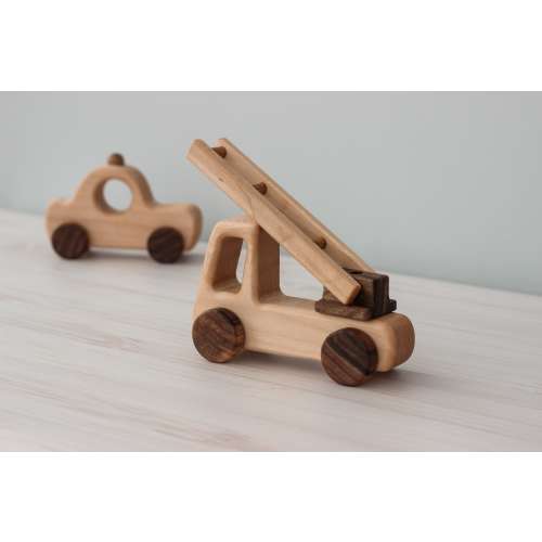 Wooden Fire Truck TOYS FOR BOYS Montessori Сar toys first birthday gift for toddler