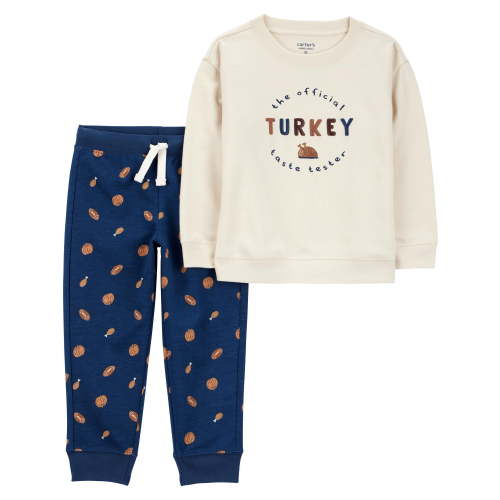 Carter's Child of Mine Baby and Toddler Boy Thanksgiving Outfit Set, 2-Piece, Sizes 0/3M-5T