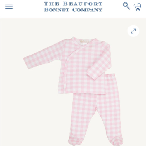 Cameron Cross-Front Set - Buckhead Blue Gingham