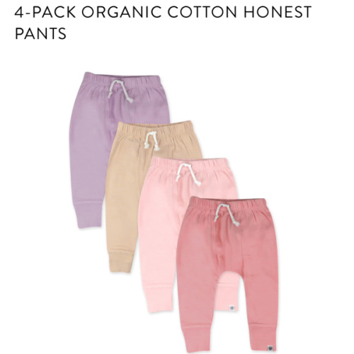 4-Pack Organic Cotton Honest Pants | Honest Baby Clothing