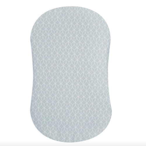 HALO - BassiNest Fitted Sheet 100% Cotton | Morning Mist - Gray