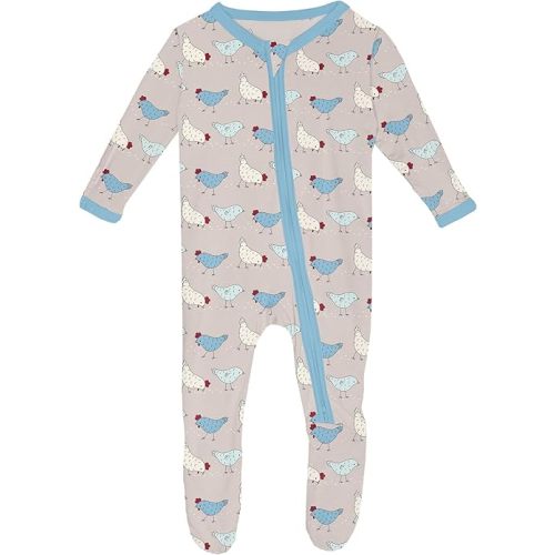 KicKee Baby & Toddler Zipper Footie, 0-3 months