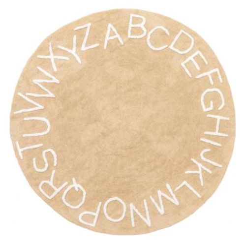 Nuloom Alphabet Washable Round Rug