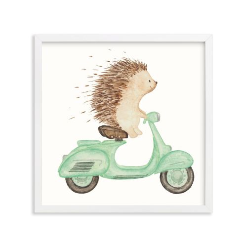 Minted® Fast Riders Framed Gallery Art by Francisca Reyes | Pottery Barn Kids