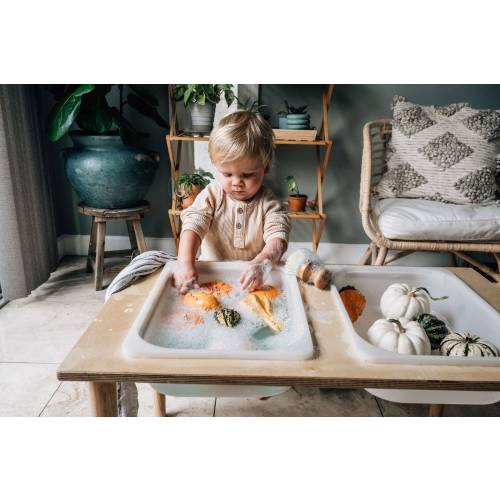 Sensory Table - Made in USA Sensory table with bins included, Wooden Activity Table, Indoor Water Table