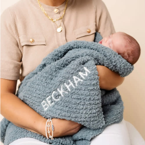 Chenille Blanket - Rose - Small